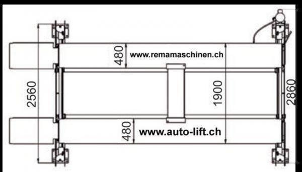 Autolift Parklift Hebebühne Parkhebebühne mobil 4 Tonnen Rema-Maschinen AG 11