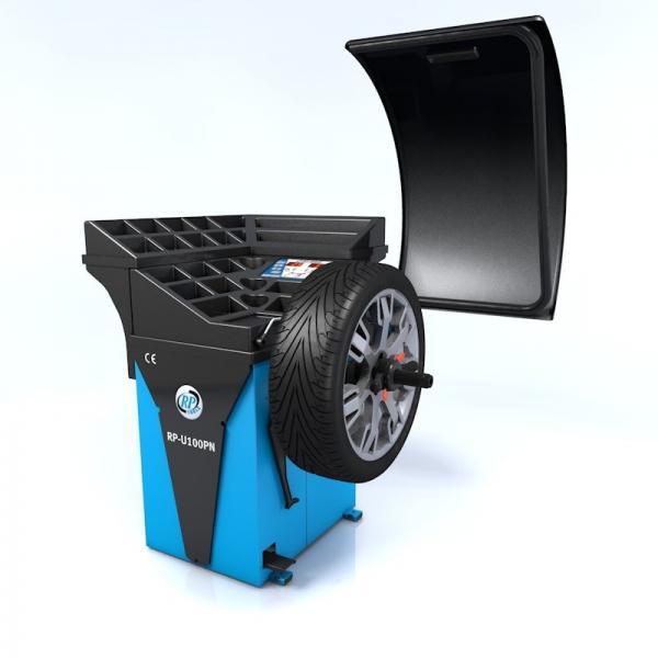 Auswuchtmaschine Reifenmontiermaschine Halbaut. 230V, 10 – 32″ mit LED-Display Rema-Maschinen AG 16